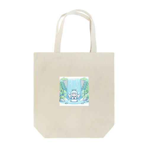 滝にうたれる天使ちゃん Tote Bag