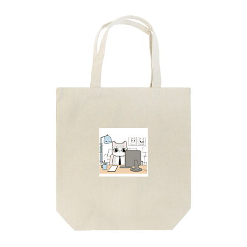 仕事猫ちゃん Tote Bag