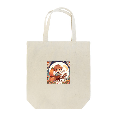 可愛い、かぼちゃの馬車、ラブリー Tote Bag