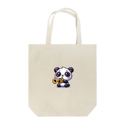 ラッパ吹きのパンダ Tote Bag