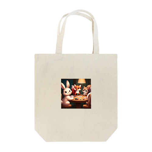 ポーカーアニマルズ Tote Bag