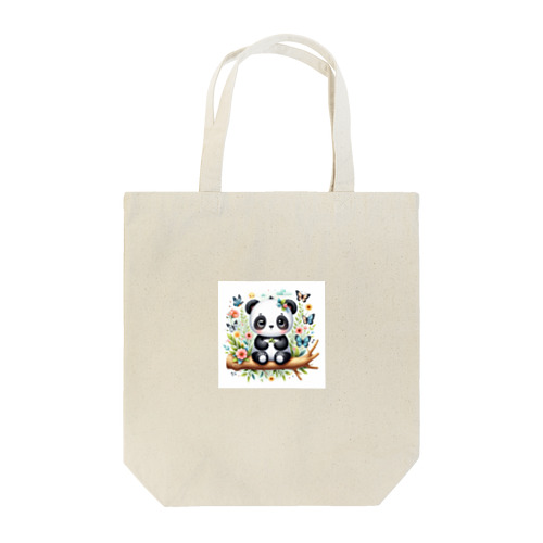 悲し座りパンダ Tote Bag