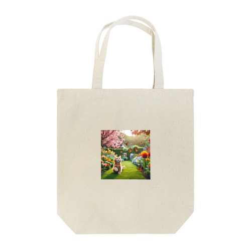 猫 in 花園 Tote Bag