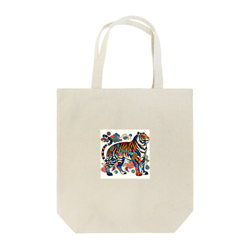 浮世絵風　虎（威風堂々）"Ukiyo-e Style: Majestic Tiger" "浮世绘风格：威风凛凛的虎" Tote Bag