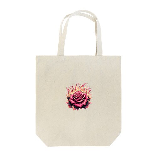 「炎の中の薔薇」 Tote Bag
