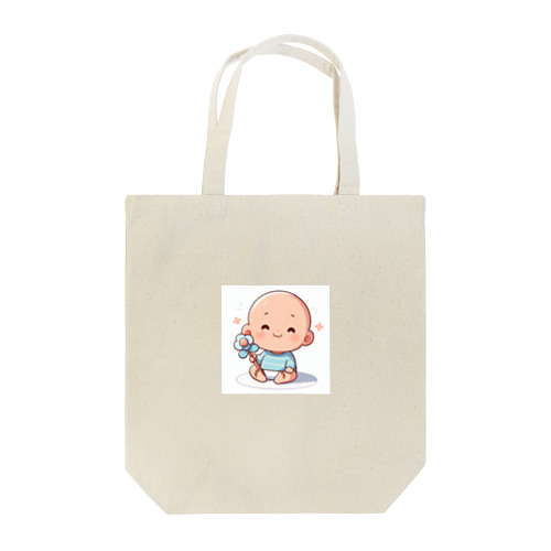 可愛らしい赤ちゃん、笑顔🎵 トートバッグ