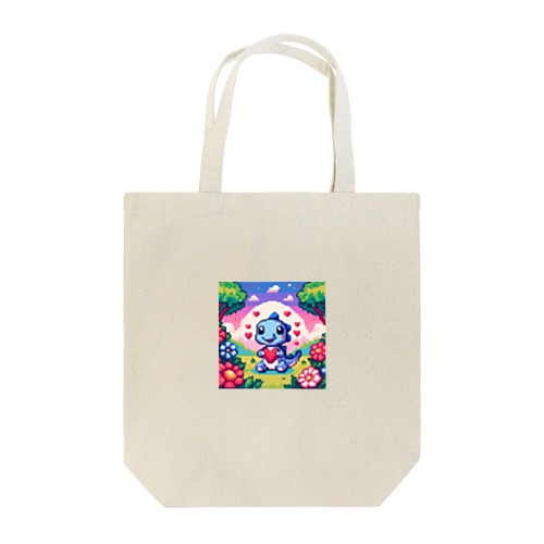 ピクセルアート 恐竜の子ども Tote Bag