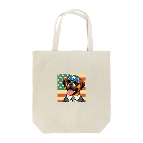 アメリカンドリームを追いかける犬 Tote Bag