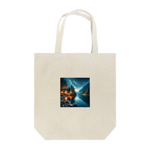 綺麗な夜景を描いたグッズです Tote Bag