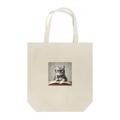 知的なネコちゃん Tote Bag