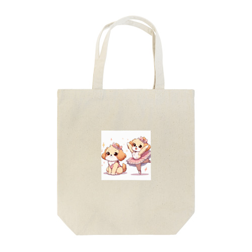 バレリーナのように踊る犬_アニメ風2 Tote Bag