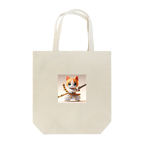 可愛いネコ侍 Tote Bag