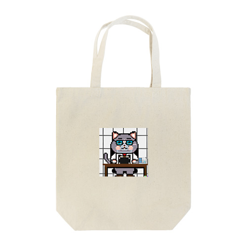 働くオヤジ猫 Tote Bag