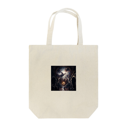Rays from heaven that pull us out of a world of chaos and paranoia⁡  Tote Bag