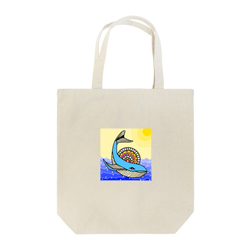 カラフルクジラ Tote Bag