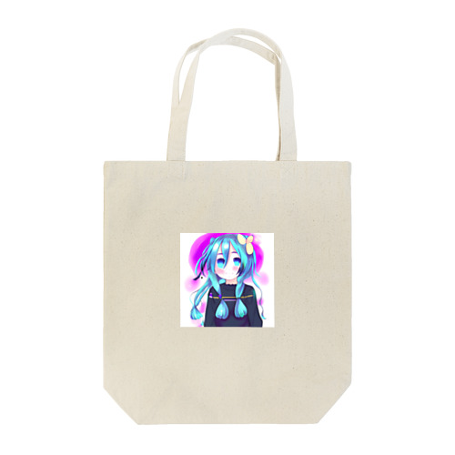 可愛いボーカロイド風の女の子 Tote Bag