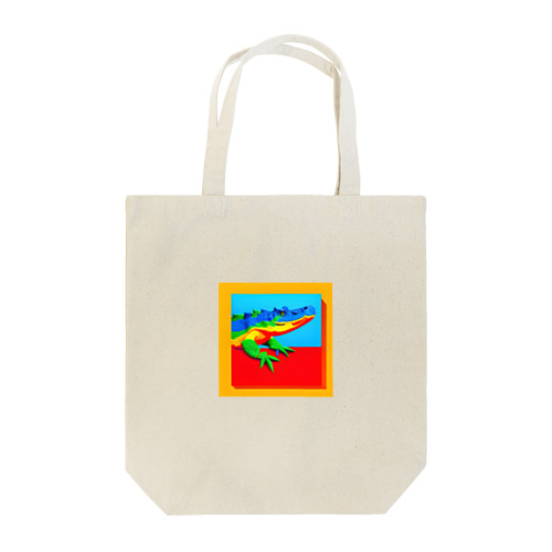 カラフルクロコダイル Tote Bag