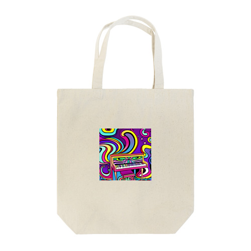 鮮やかなピアノ柄 Tote Bag