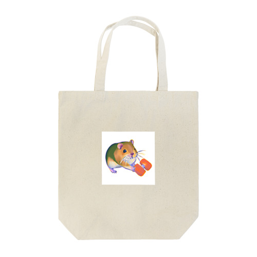 筋トレしているハムスター Tote Bag