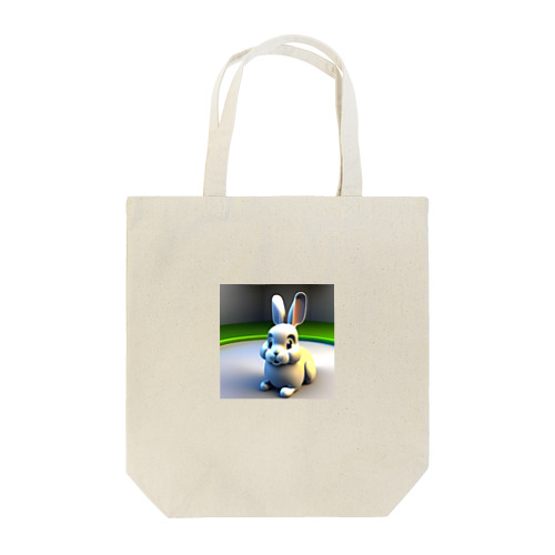 かわいい兎の3Dイラストグッズ Tote Bag