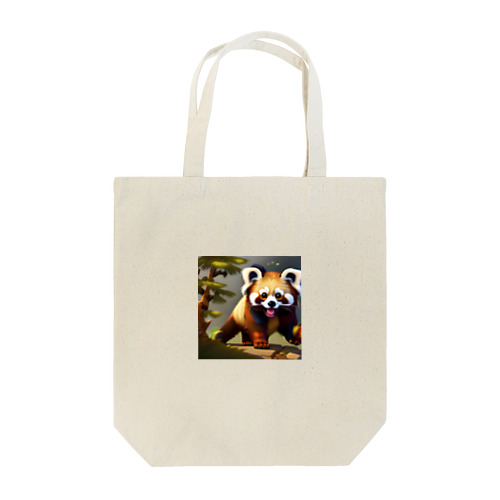 楽しくて仕方がないレッサーパンダ Tote Bag