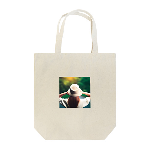 麦わら女子 Tote Bag