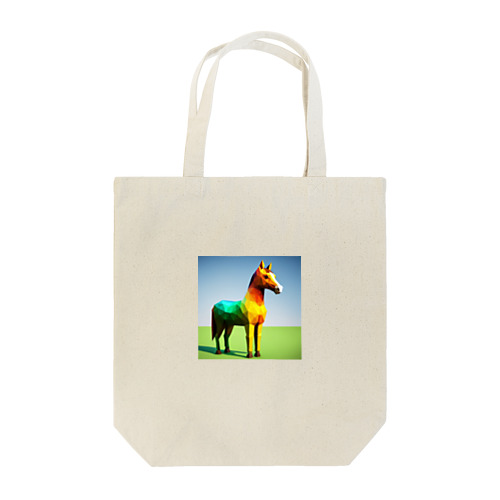 カラフルにたたずむ馬 Tote Bag