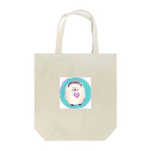 ハートを持ったかわいいハリネズミ Tote Bag