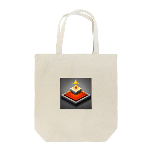 赤四角ろうそく Tote Bag