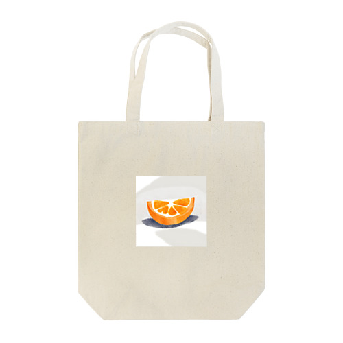 オレンジの断面 -隠れハート- トートバッグ