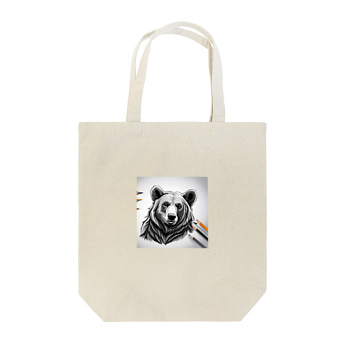 えんぴつ絵の熊のグッツ Tote Bag