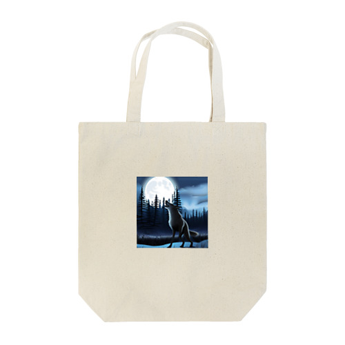 月に吠える狼 Tote Bag