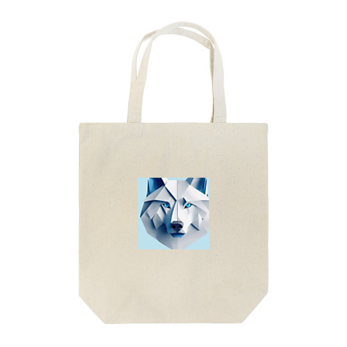 折り紙風オオカミ Tote Bag