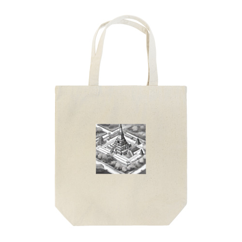 有名な観光スポットイメージ画像：アユタヤ遺跡（タイ） Tote Bag