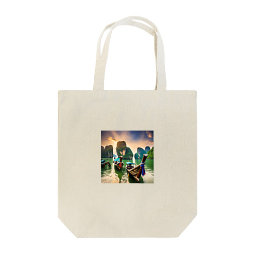 タイの美しい海と夕暮れ Tote Bag