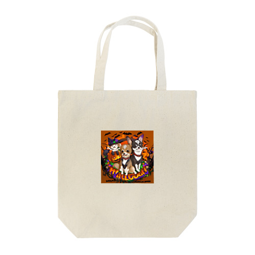 ハロウィン・パーティー★チワワたちの仮装競争 Tote Bag