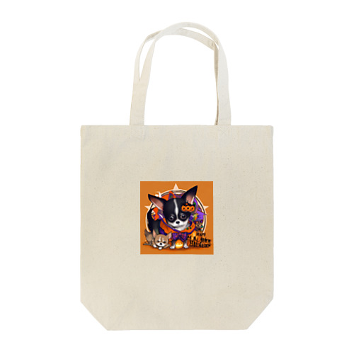 チワワの親子とハッピーハロウィン Tote Bag