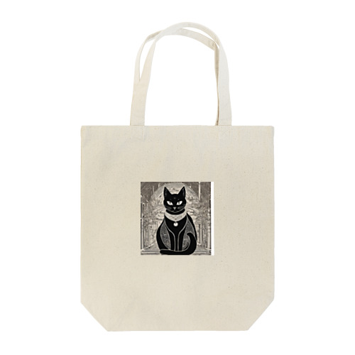 黒猫　招き猫 Tote Bag