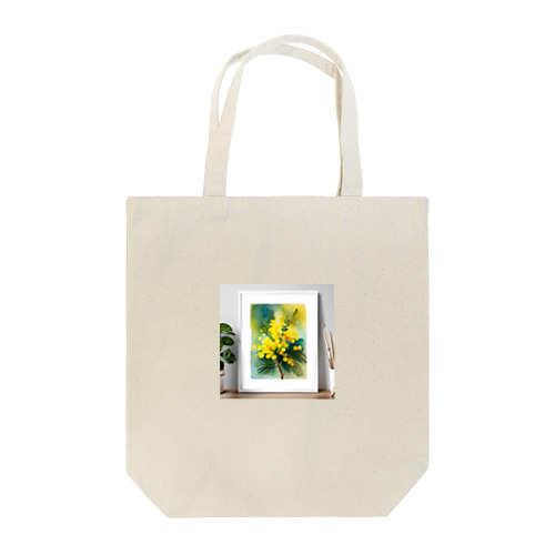 水彩グラフィックミモザTシャツ Tote Bag