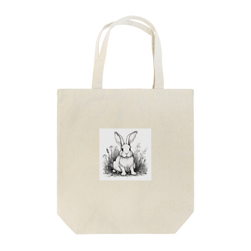 休んでいるウサギ Tote Bag