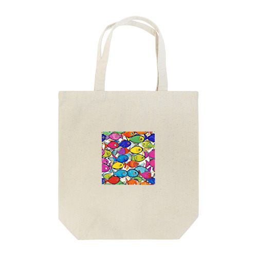 colorful "sakana" Tote Bag
