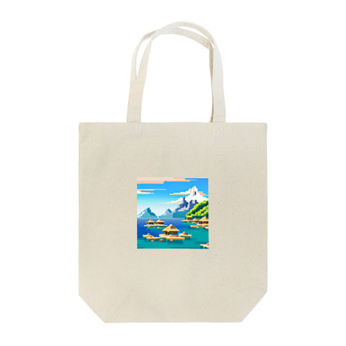 ドット　ボラボラ島のオーバーウォーターバンガロー Tote Bag