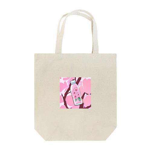 水筒の中の桜 Tote Bag