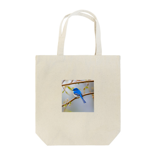 自然と蒼い鳥 Tote Bag
