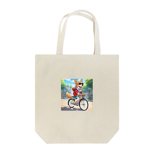 自転車サングラス犬 Tote Bag