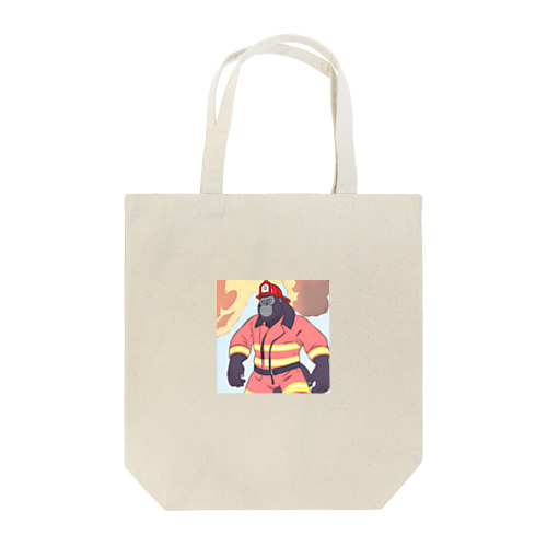 ゴリラ消防士 Tote Bag