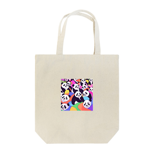 カラフルパンダ大集合！ Tote Bag