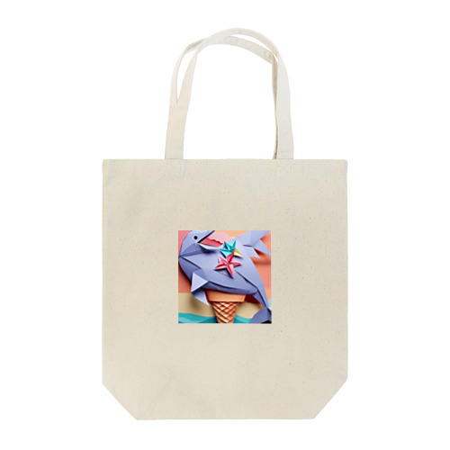 ice meets オリガミイルカ Tote Bag