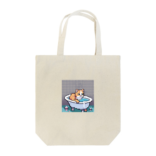 お風呂に入るボス猫 Tote Bag