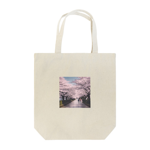 桜のトンネル Tote Bag